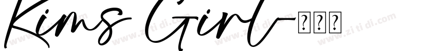 Kims Girl字体转换